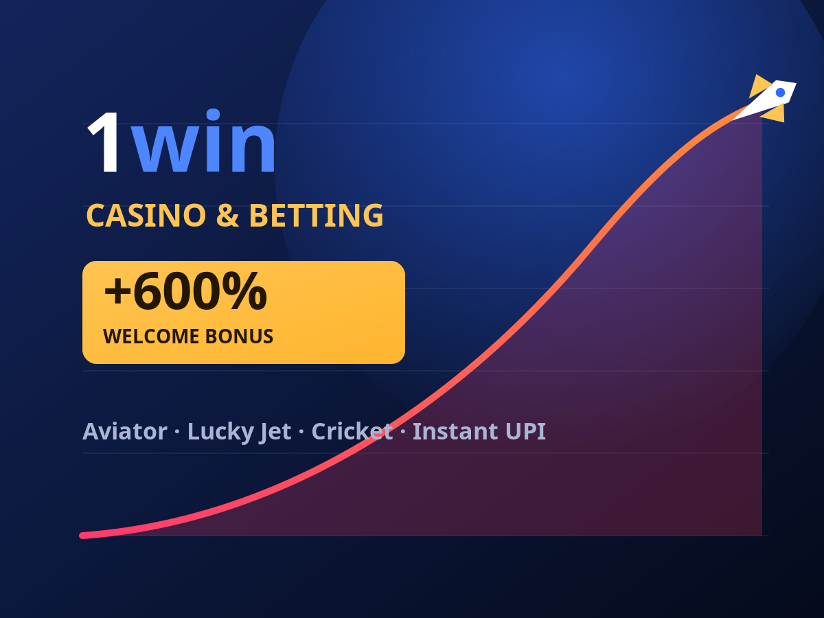 1win casino and betting app with a 600% welcome bonus